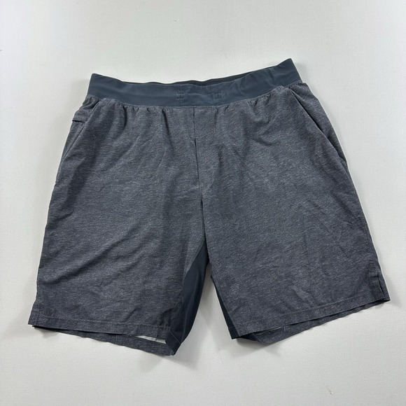 Lululemon T.H.E. Short 9" Linerless LM7AAWS Heathered‎ Gray Shorts Mens XL Gym - Picture 1 of 7